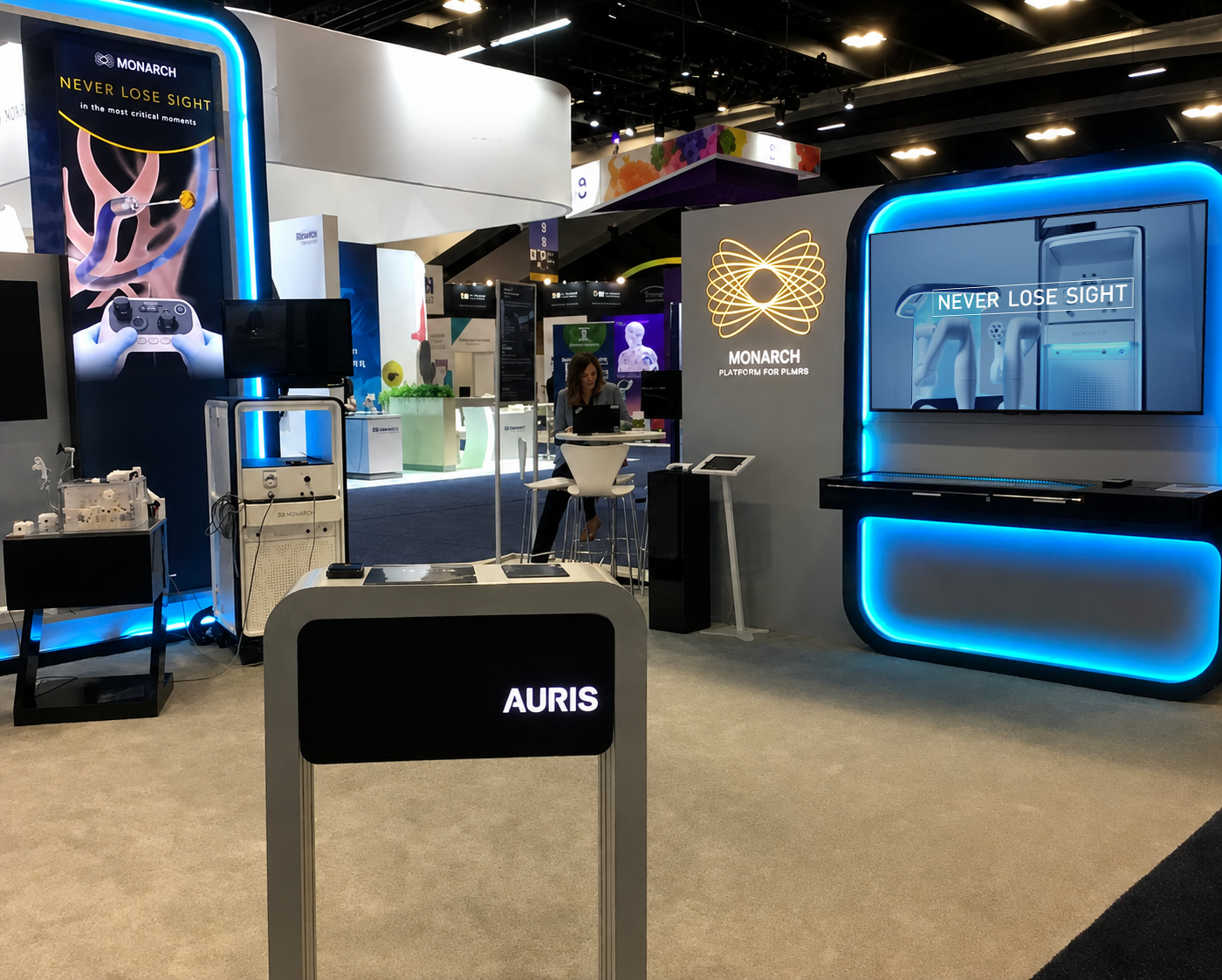 Monarch 'Never Lose Sight' trade show booth and conference experience