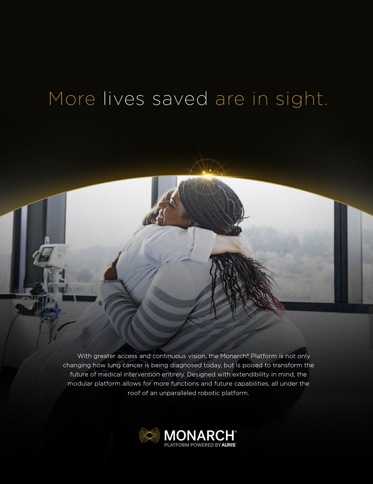Monarch print ad — More lives saved are in sight